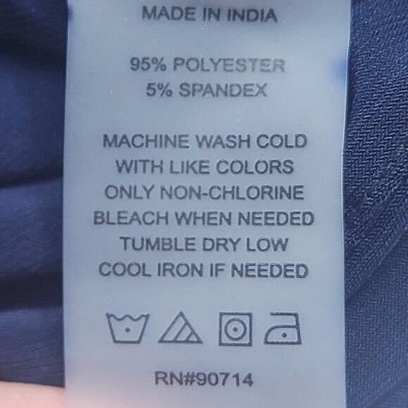 Vince Camuto Navy Blue Short Sleeve Blouse NWT Women's Size M - Picture 7 of 7